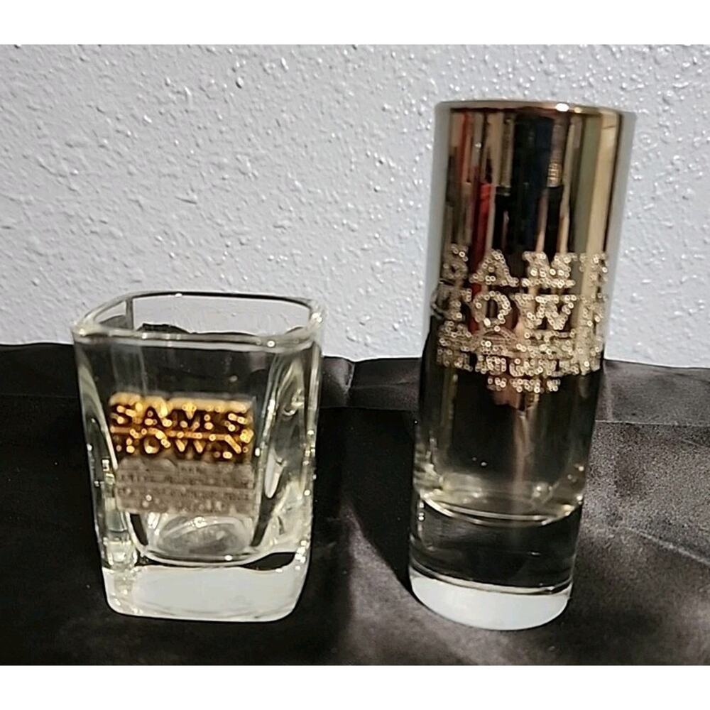 Sam's Town 2 1/2" Square Shot Glass And 4" Shooter